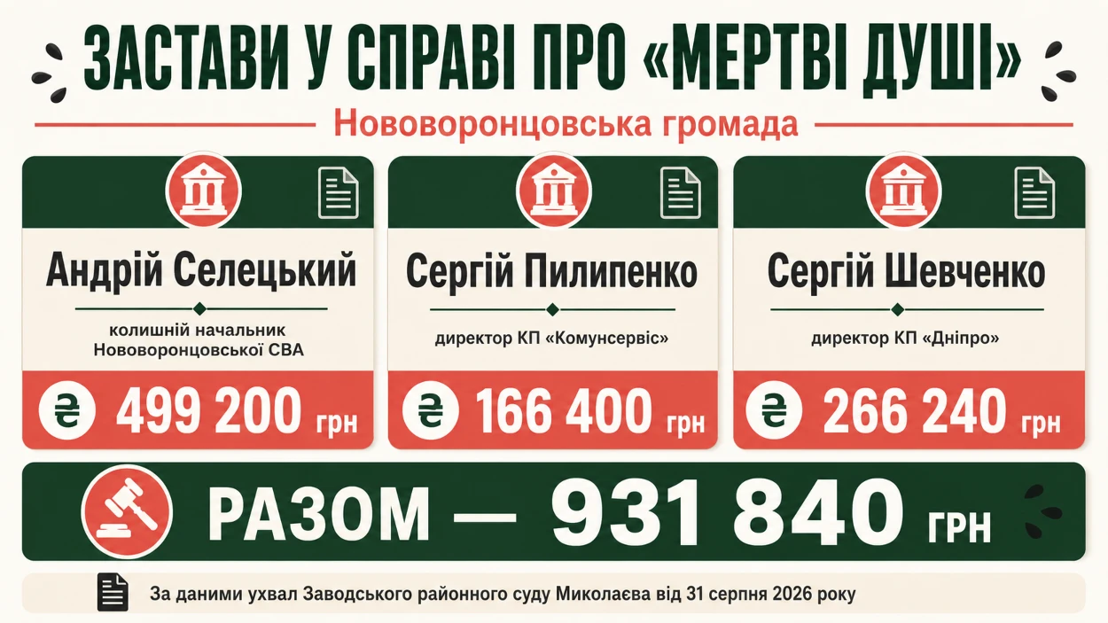 Застави у справі про «мертві душі»