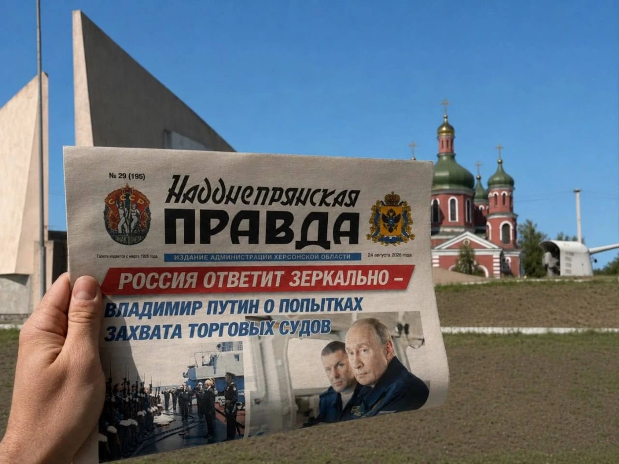Випуск пропагандистської газети в окупації