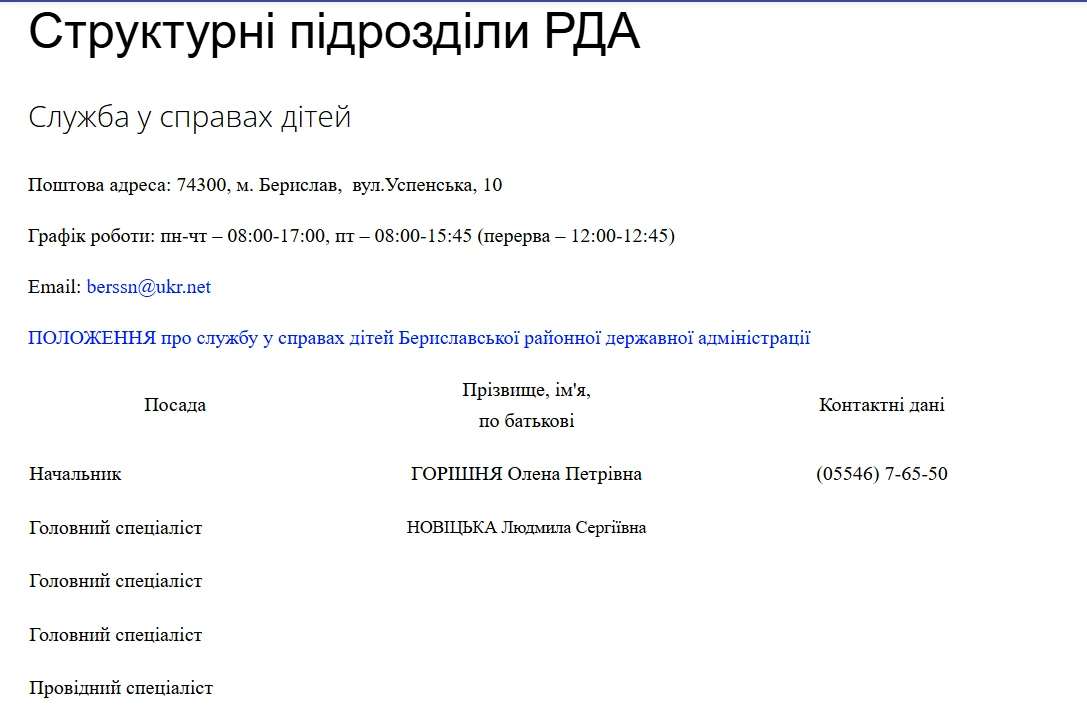 Посада Олени Горішньої