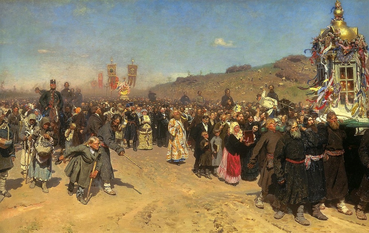 Ілля Репін, «Хресна хода в Курській губернії»