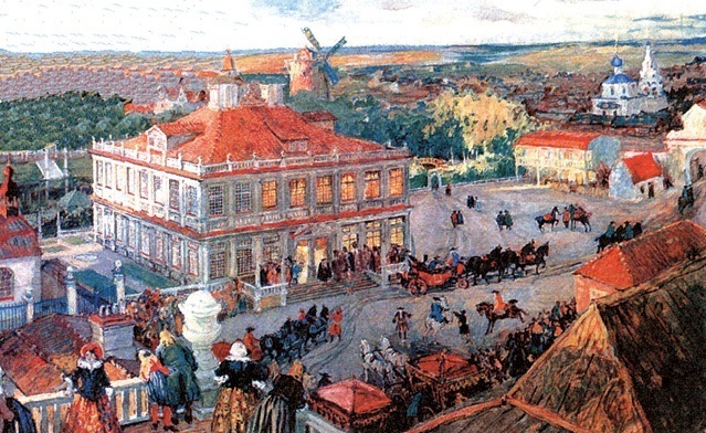 Німецька слобода на картині Алєксандра Бєнуа 1911 року