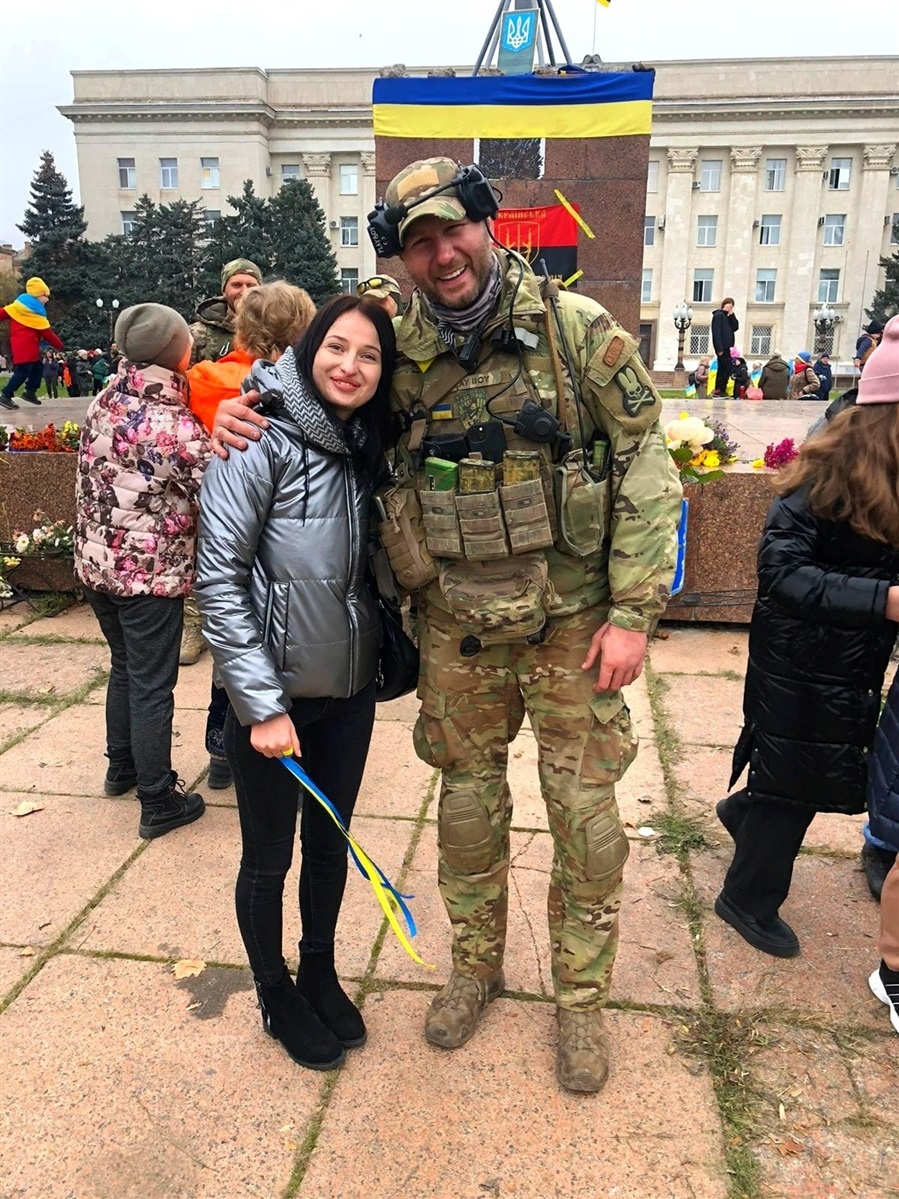 Аліна «Кобра» у день звільнення Херсона від окупантів