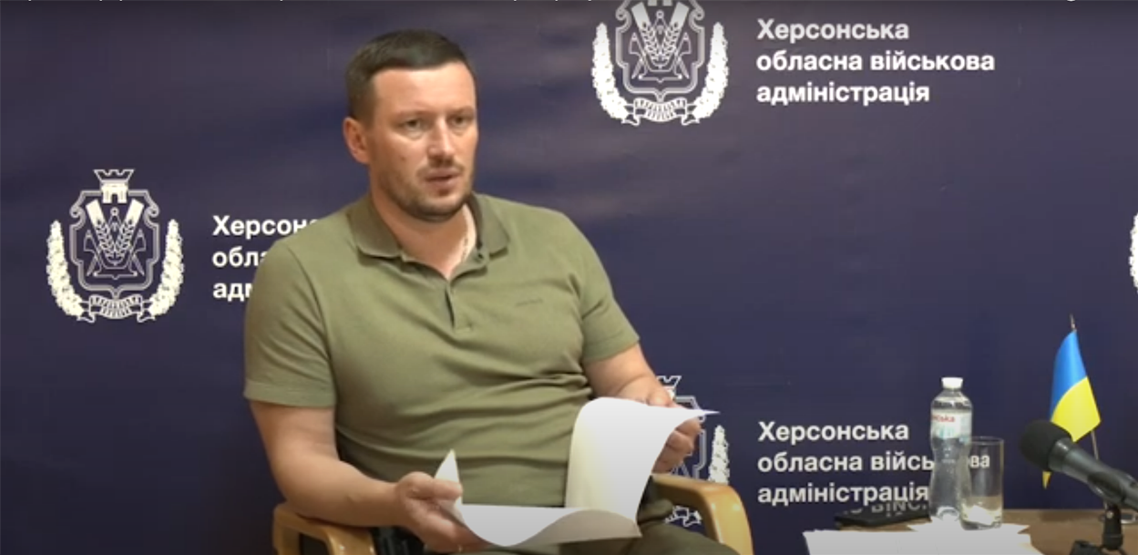 Очільник Херсонської обласної військової адміністрації Олександр Прокудін