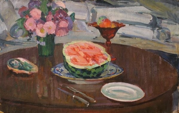 Олексій Шовкуненко, «Натюрморт з кавуном», кінець 1940-х — початок 1950-х років