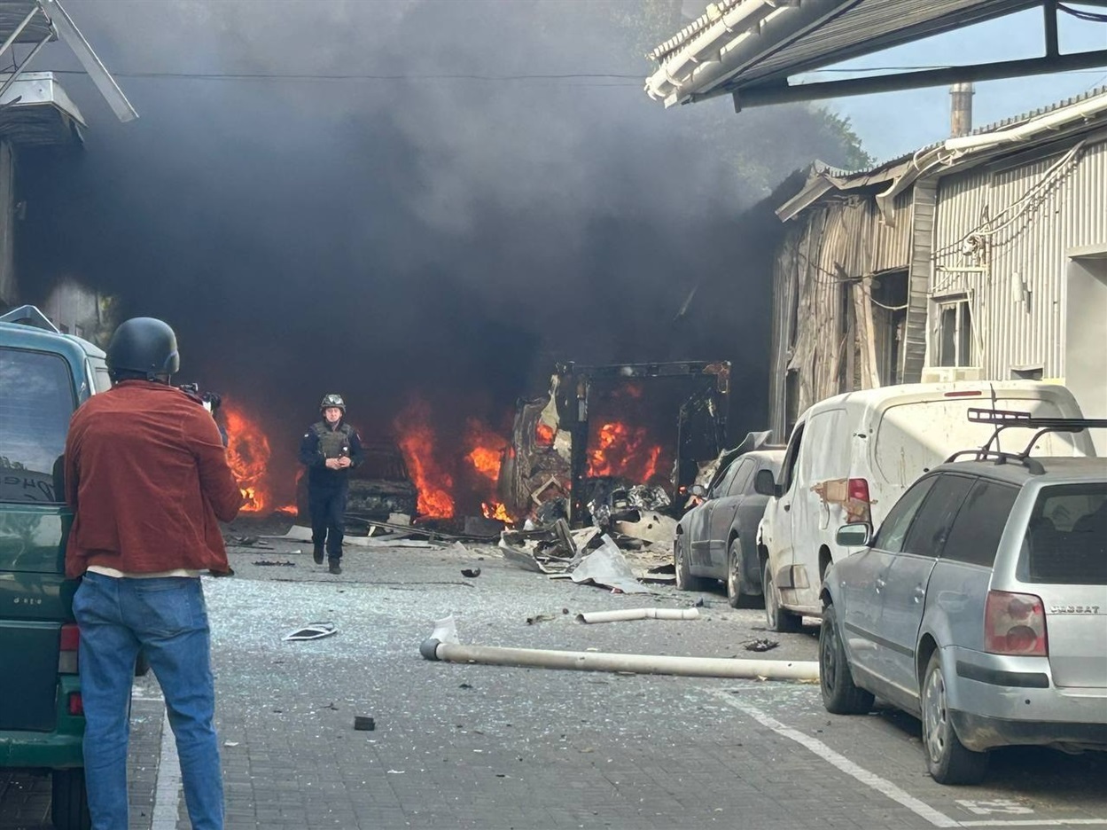 Під час одного з обстрілів у Херсоні
