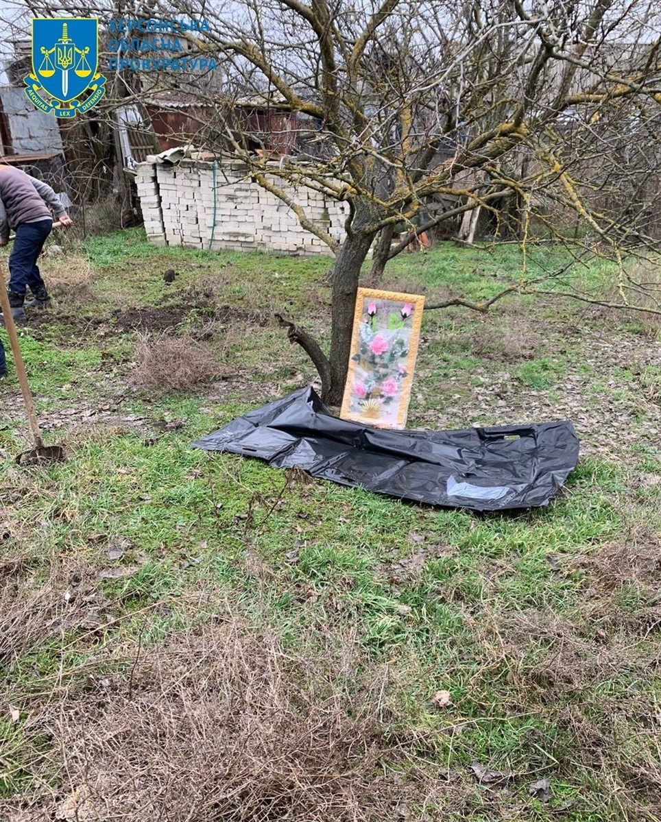 Місце, де односельці поховали розстріляну окупантами жінку