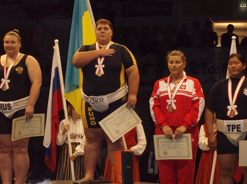 Ольга Давидко на Чемпіонаті світу з сумо 2008 року