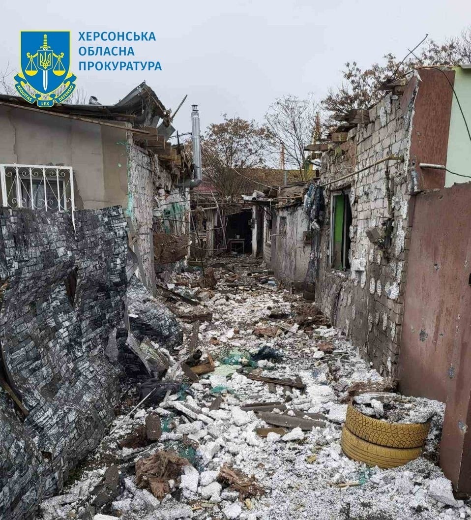 Наслідки терористичних обстрілів Херсонської області 28 грудня