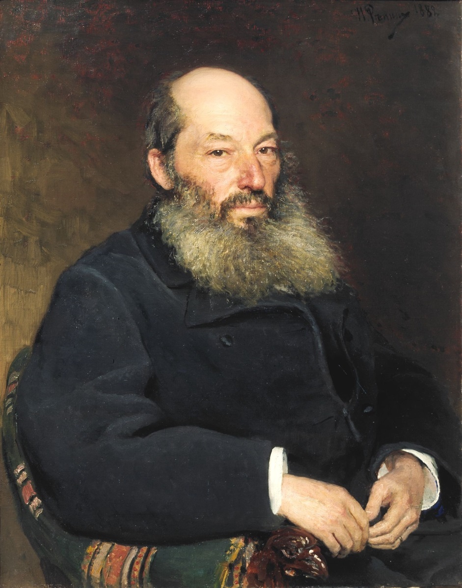 Портрет Афанасія Фета 1882 року. Автор — Ілля Рєпін