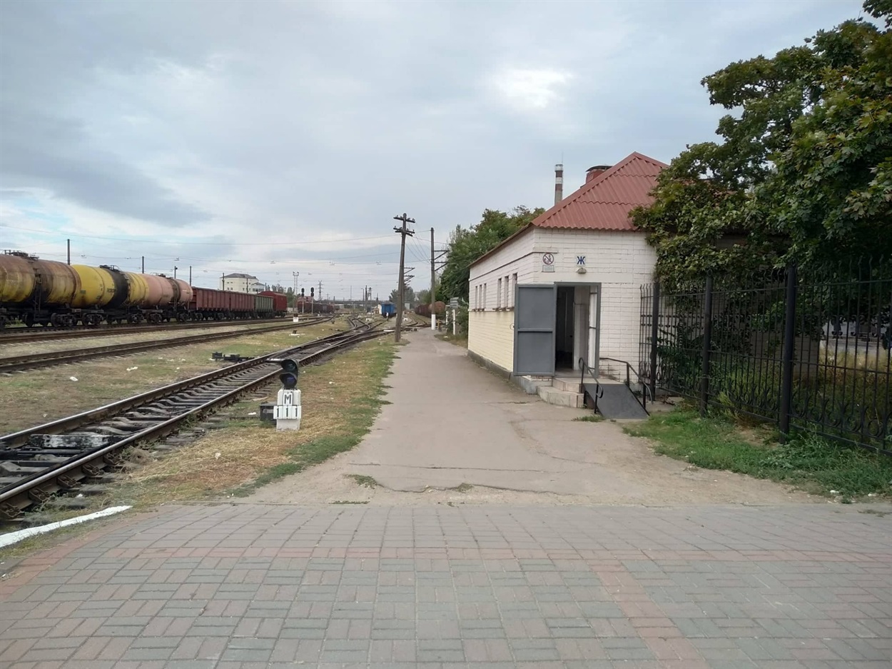 Туалет для людей з інвалідністю на залізничному вокзалі Херсона