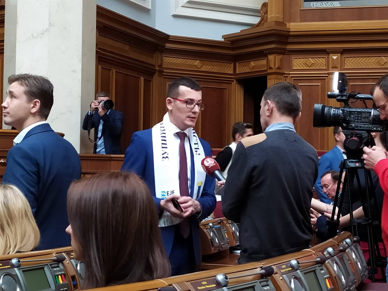 Сергій Томіленко під час парламентських слухань у Верховній Раді України 6 листопада 2019 року