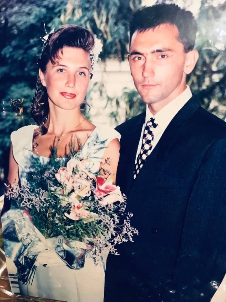 Весільне фото Оксани і Вячеслава Савченків