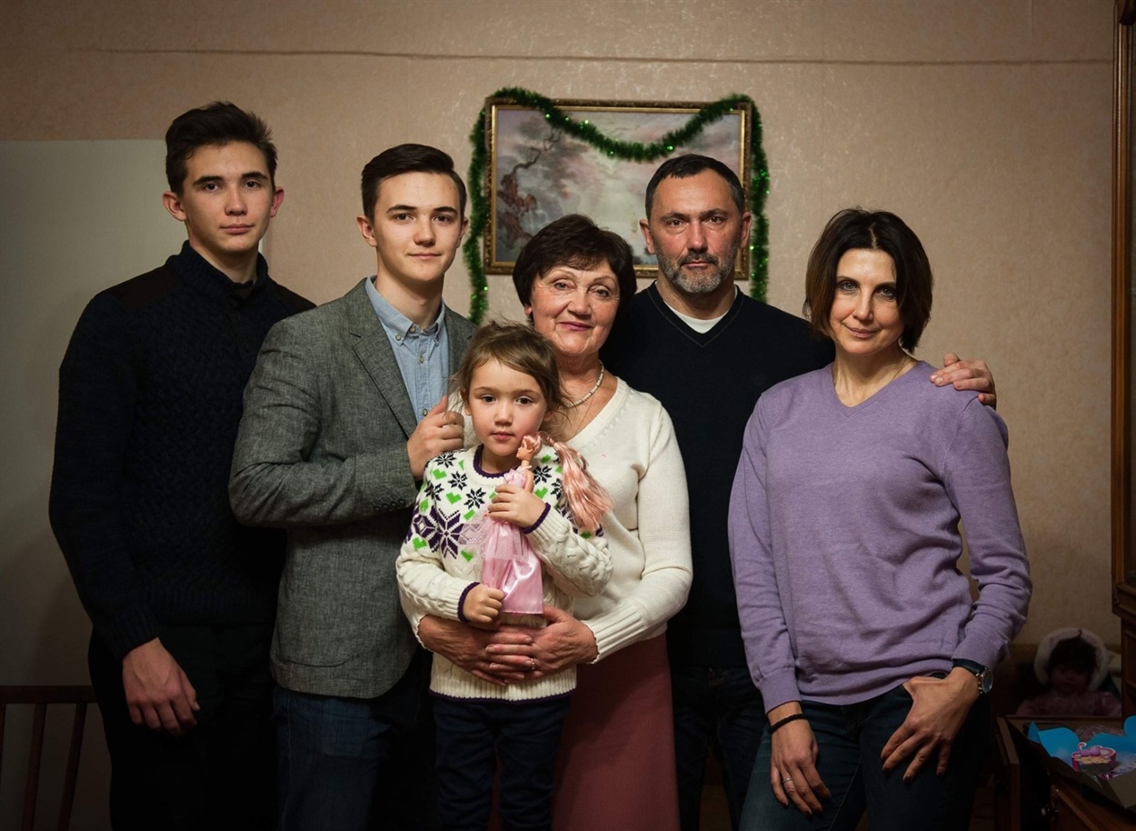 Вячеслав Савченко із родиною