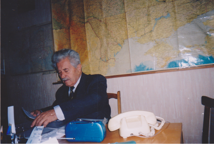 Август Вірлич за роботою