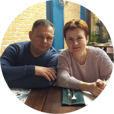 Андрій Кутковський із дружиною