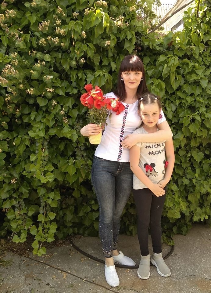 Оксана Ткачук із донькою