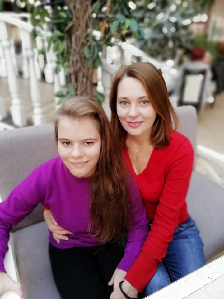 Діана з мамою Оксаною