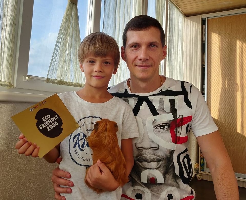 Дініс Бердник із сином