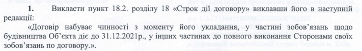 Додаткова угода від 24 грудня 2020 року