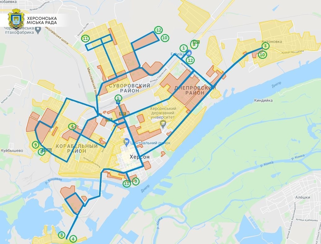 Каждый херсонец может приобщиться к разработке новых городских автобусных маршрутов