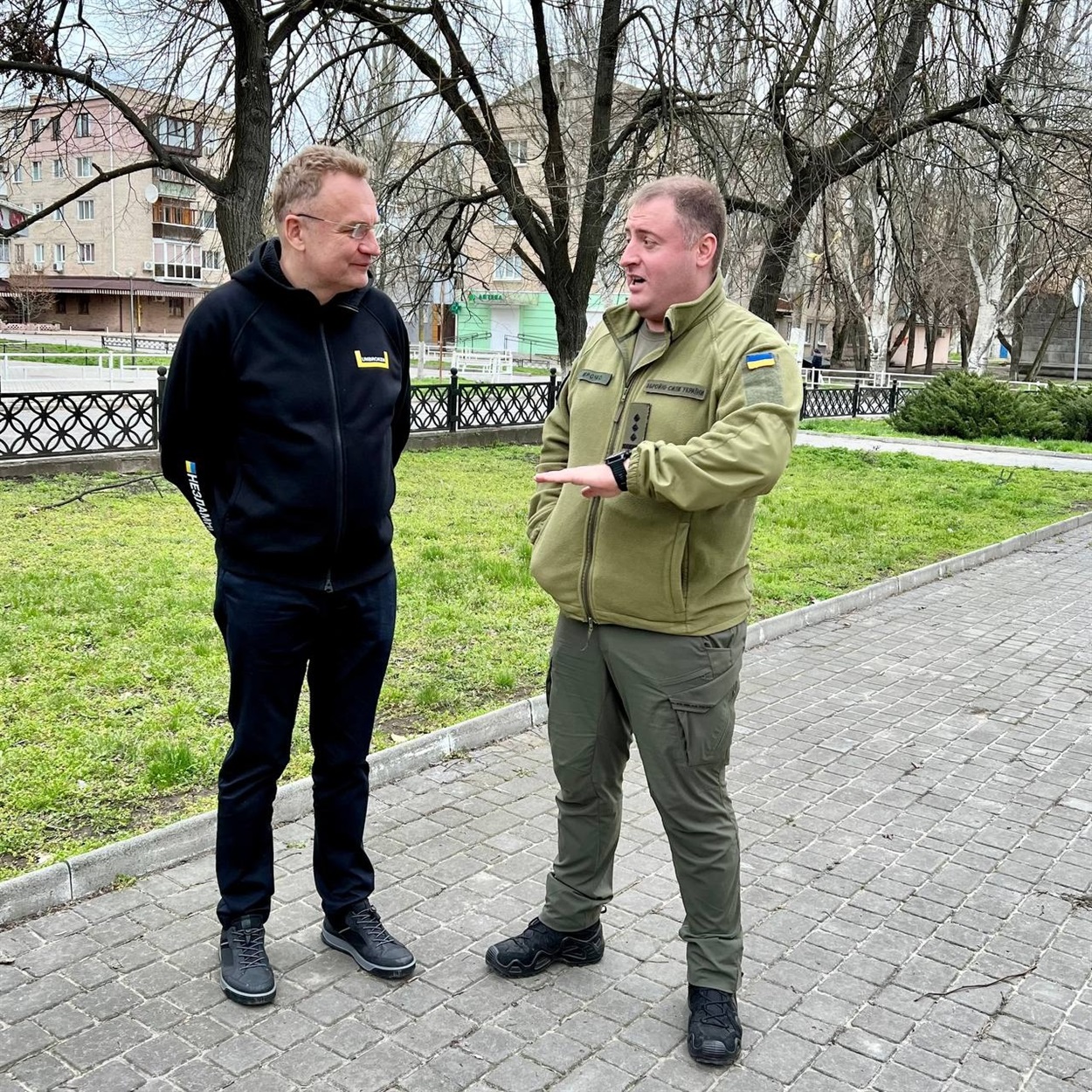 Андрій Садовий (ліворуч) та Роман Мрочко