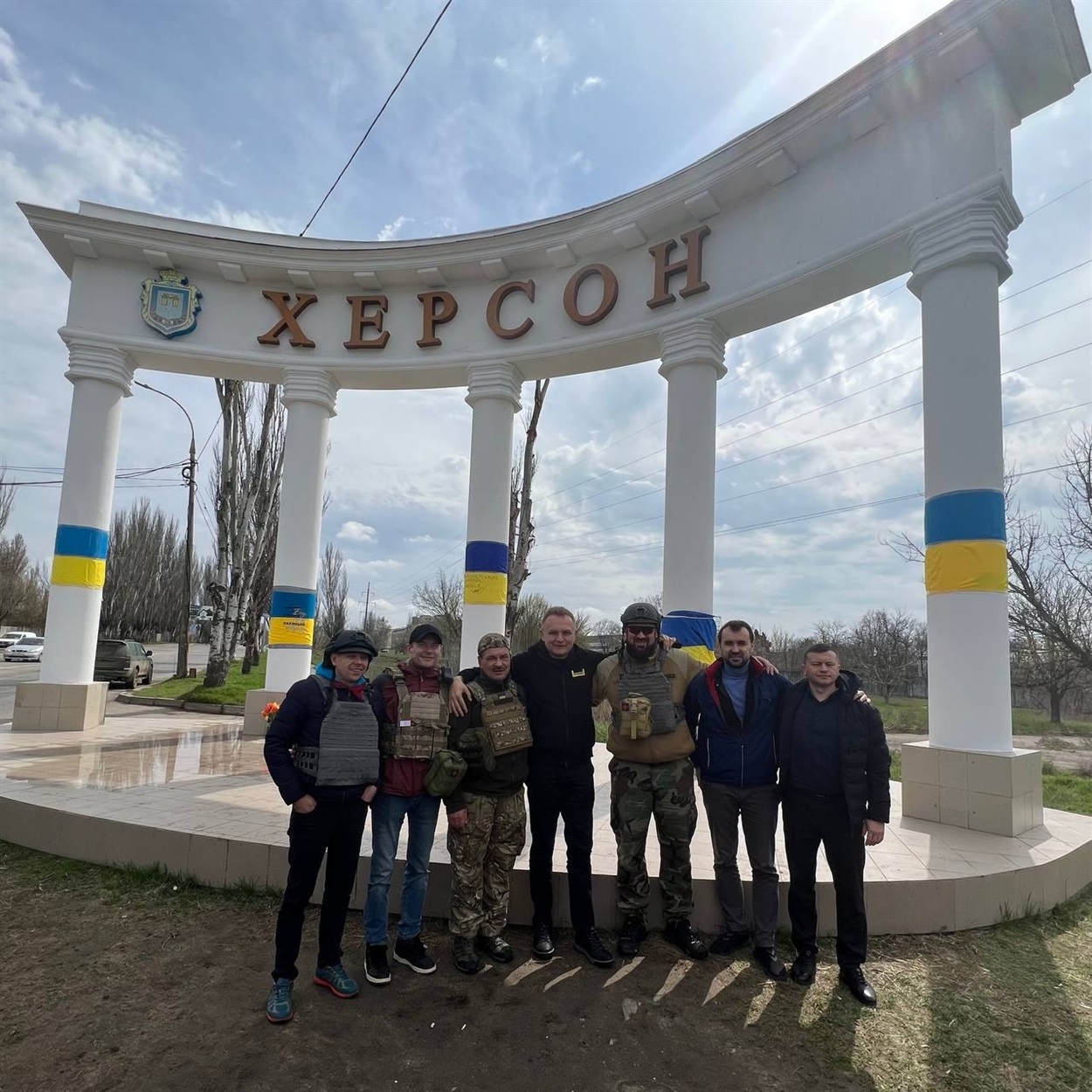 Андрій Садовий біля Херсона, 2023 рік