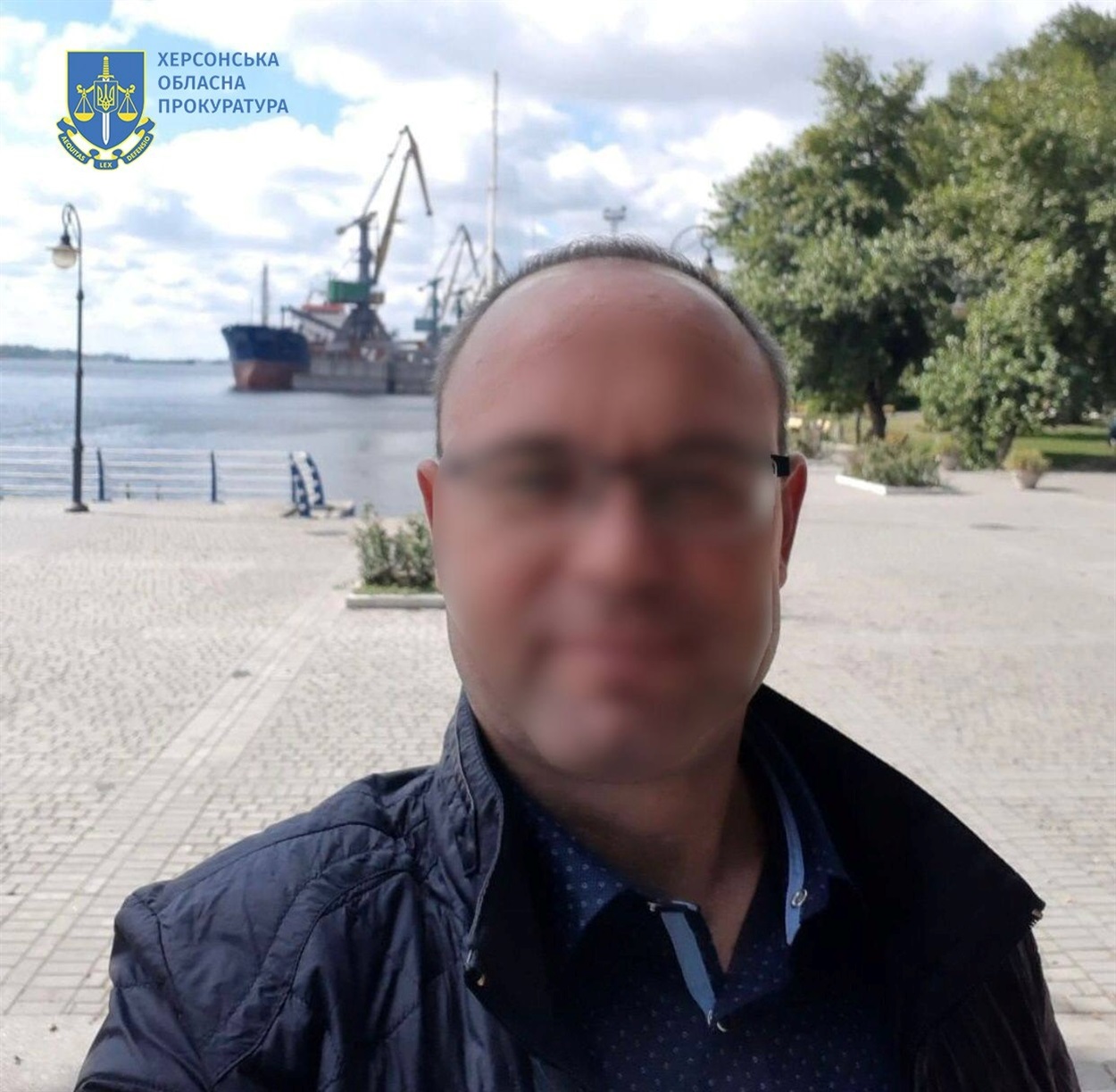 Фото обвинуваченого, опубліковане Херсонською обласною прокуратурою