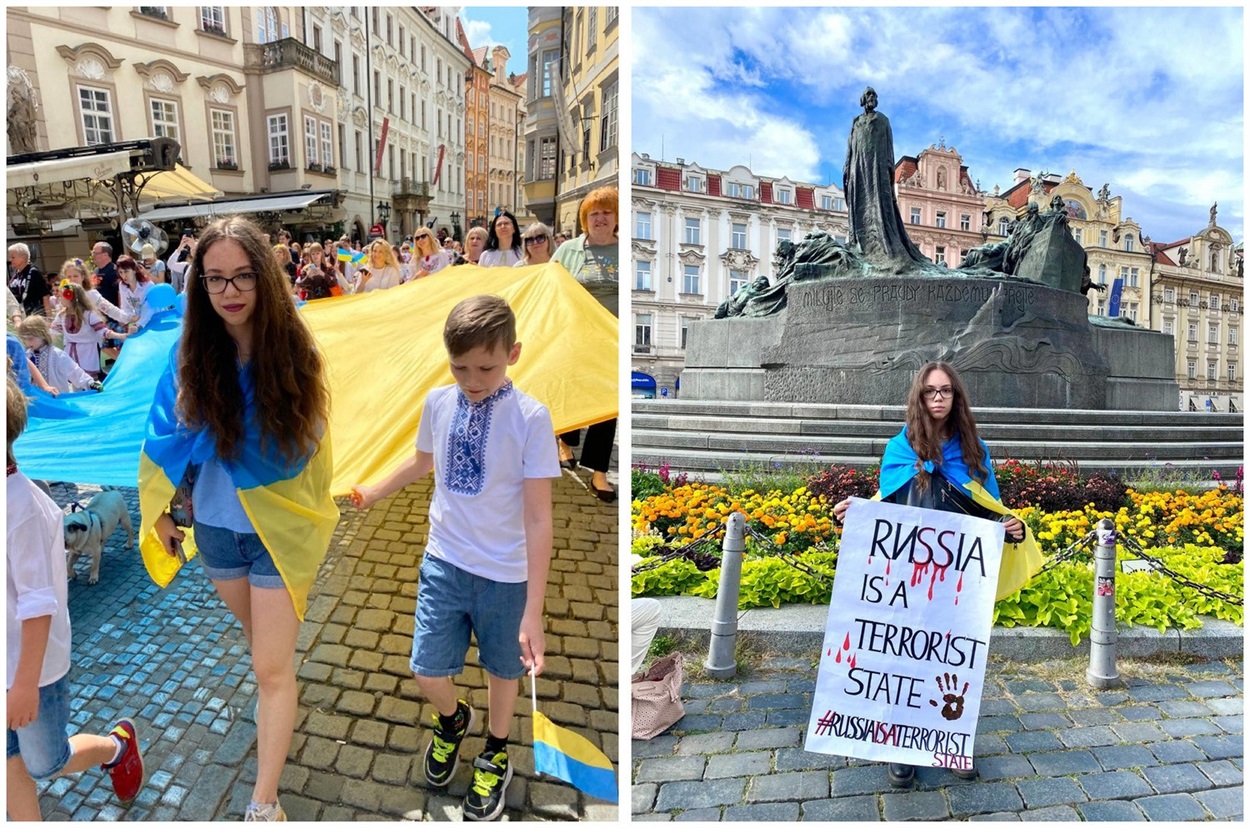 Магдалина під час мітингів у Празі, Чехія