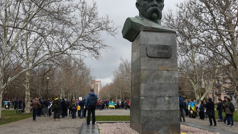 Український мітинг у Херсоні 3 квітня 2022 року