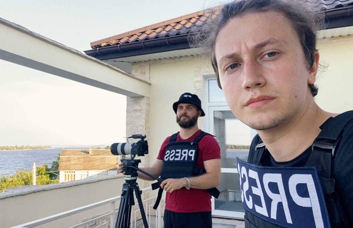 Режисер Сергій Зейналов і оператор Ігор Судаков

