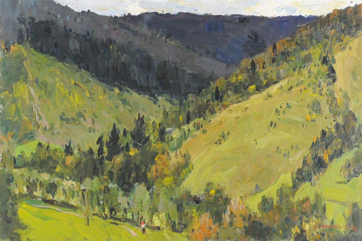 Леонід Чичкан (1911 — 1977). Закарпатський мотив. 1953. Полотно, олія.