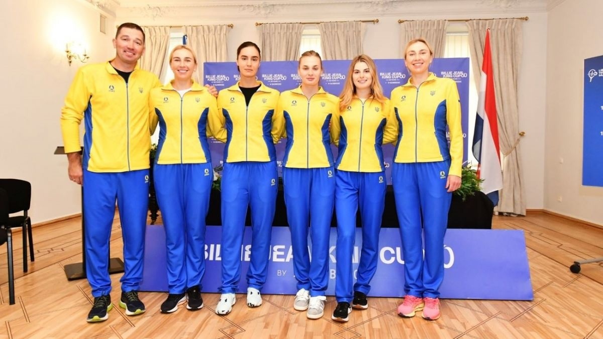 Команда України на церемонії жеребкування 
