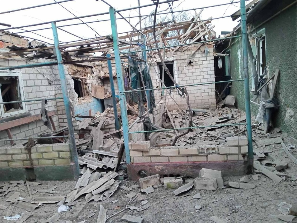 Наслідки ворожого обстрілу Велетенського 
