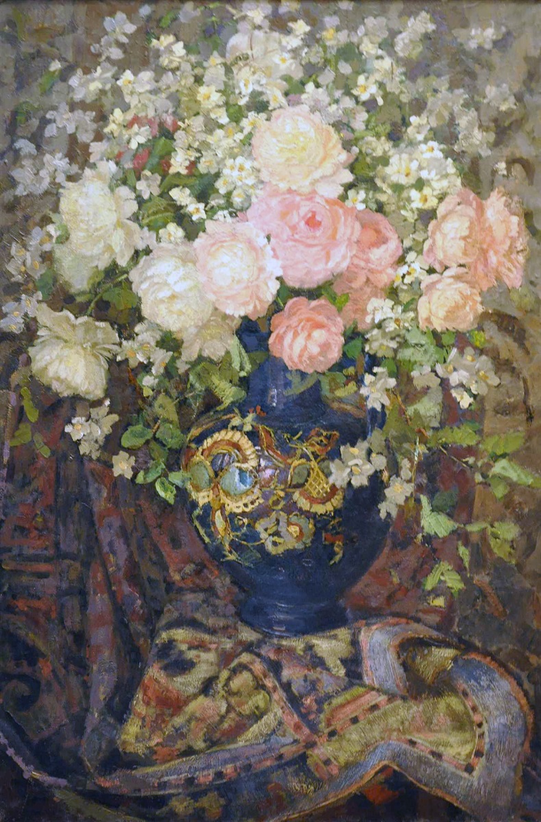 Михайло Шапошников (1909-1989). Натюрморт. Півонії. Полотно, олія.