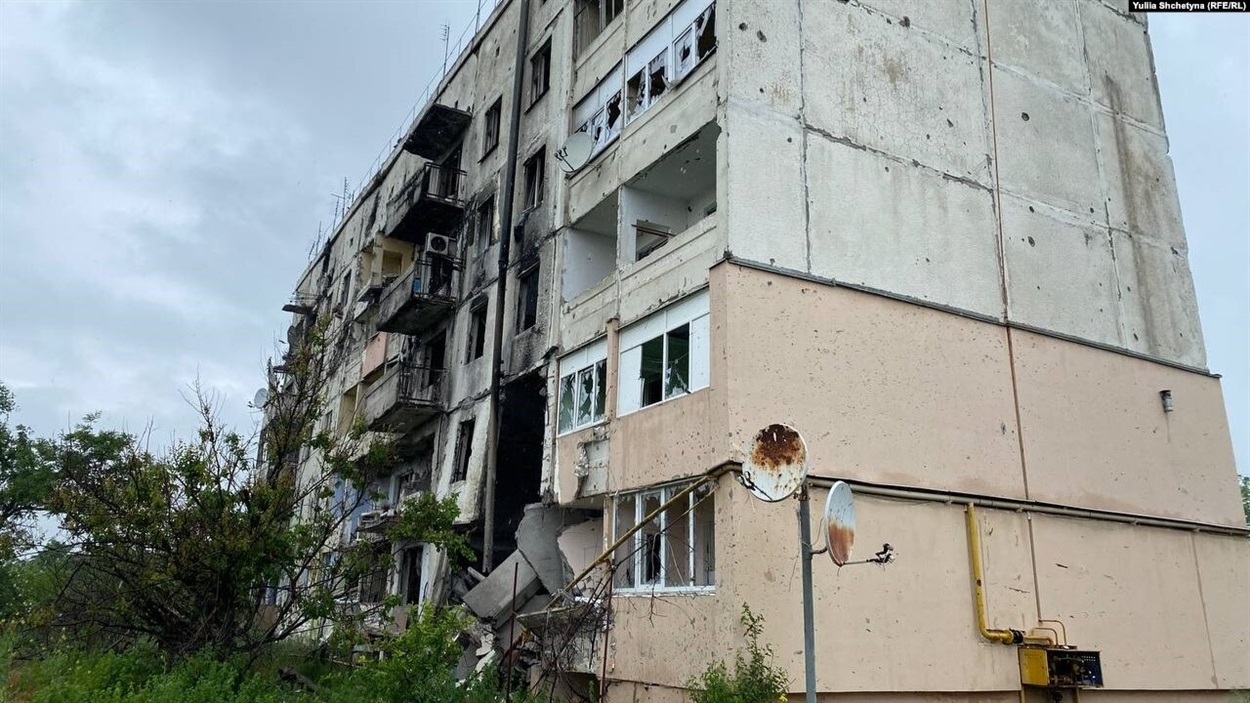 Архангельське, Херсонщина. Наслідки російських обстрілів. 