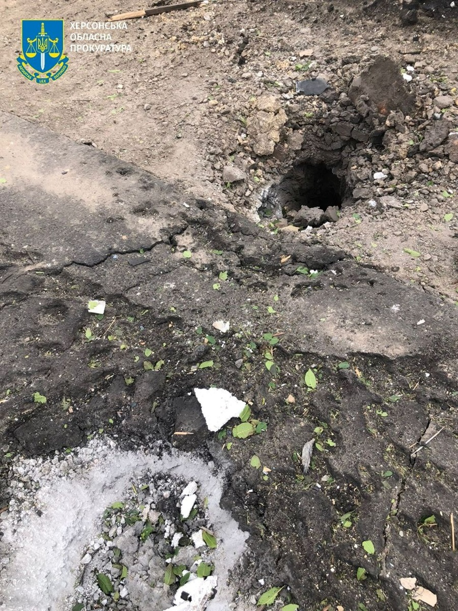 Наслідки ворожого обстрілу Херсонщини 