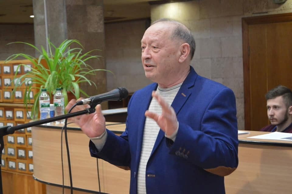 Федір Барулін на одному із заходів у Херсонській обласній універсальній науковій бібліотеці імені Олеся Гончара