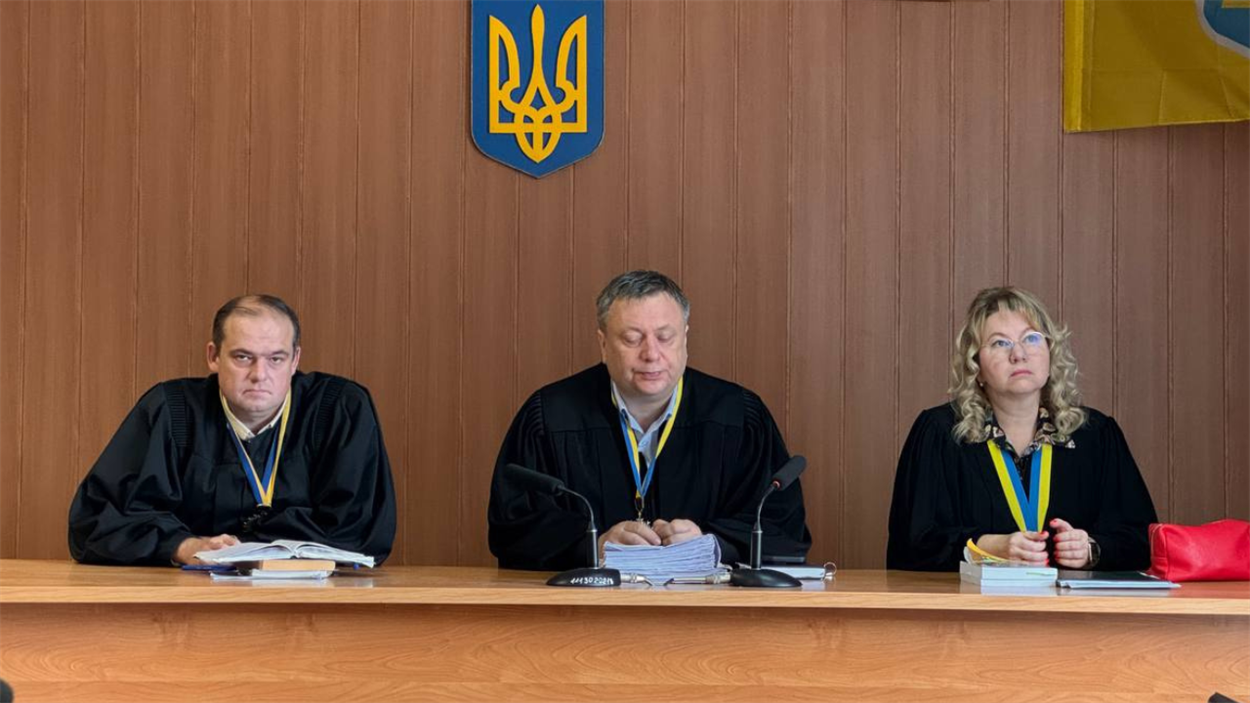 Колегія суддів під час суду над Ігорем Гуряковим.