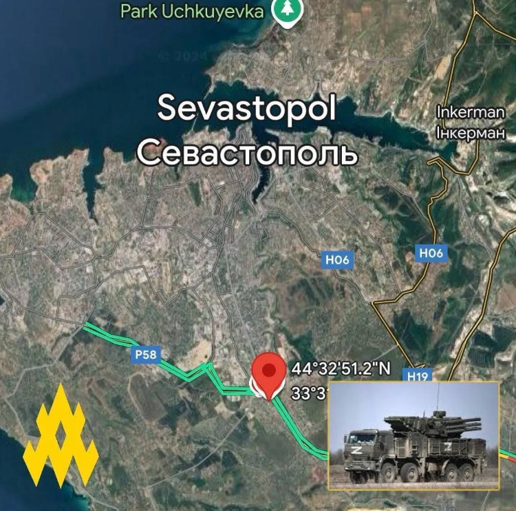 Розміщення ППО росіян у Севастополі