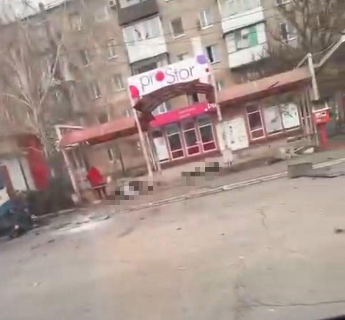 Місце обстрілу в Новій Каховці