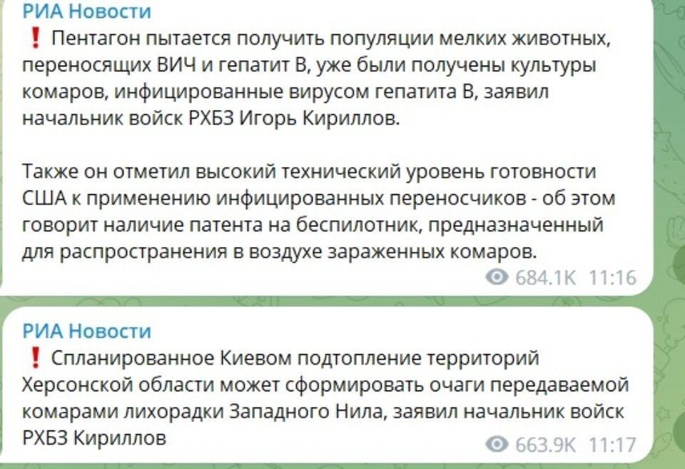 Повідомлення російського медіа