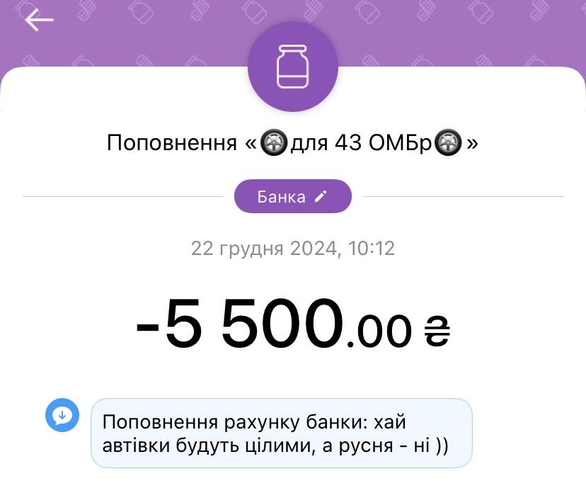 На збір Ользі Булковській
