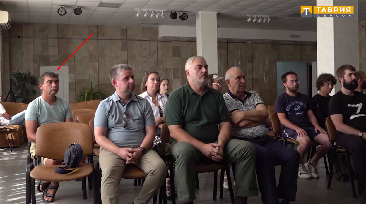Євген Білий на заході окупантів у 2023 році