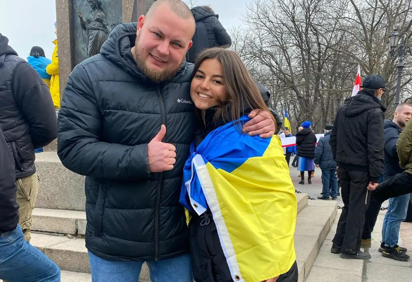 Дем'ян Ганул разом із дружиною