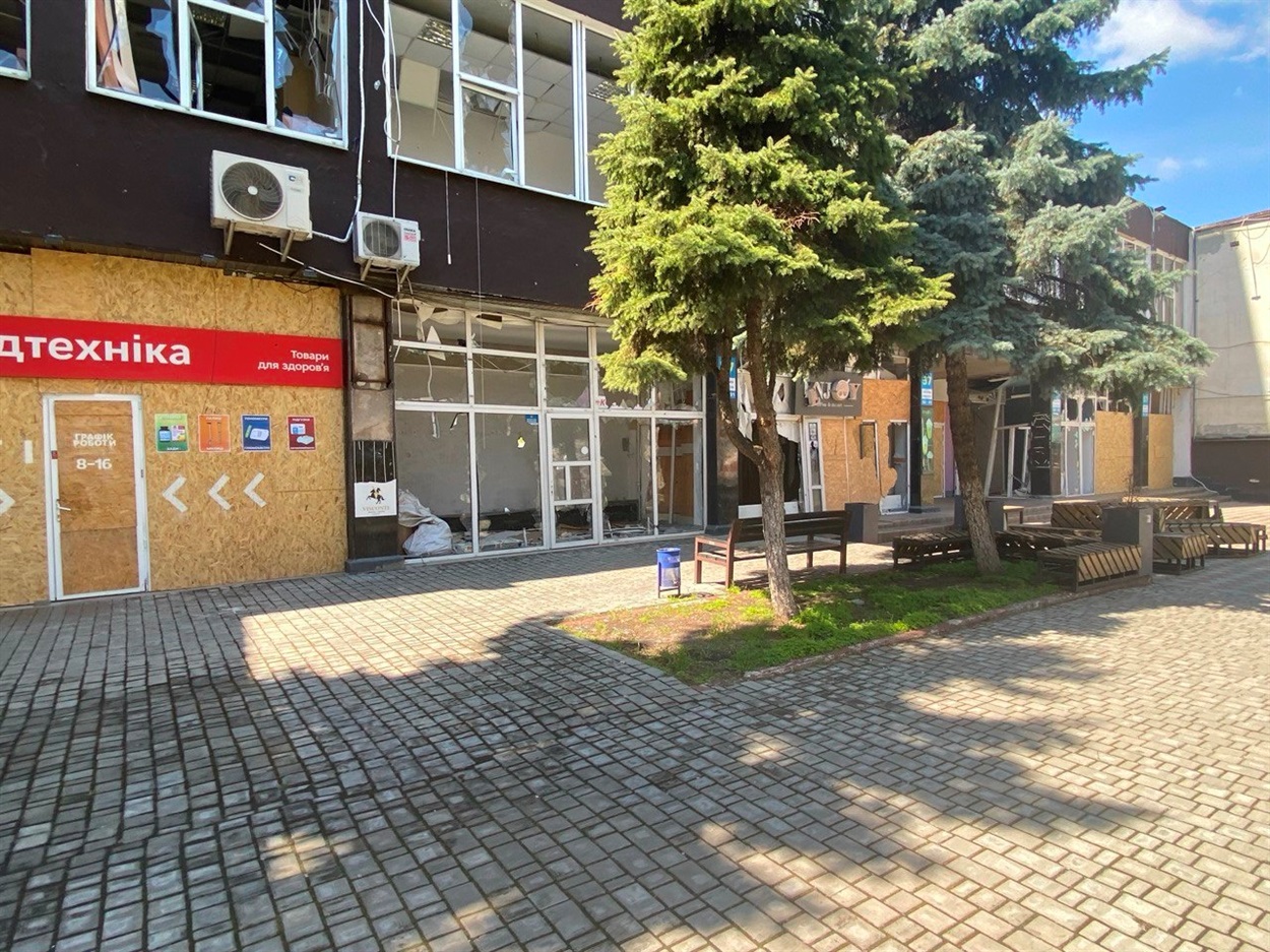 Комплекс «Електромаш» після обстрілів у квітні 2025 року
