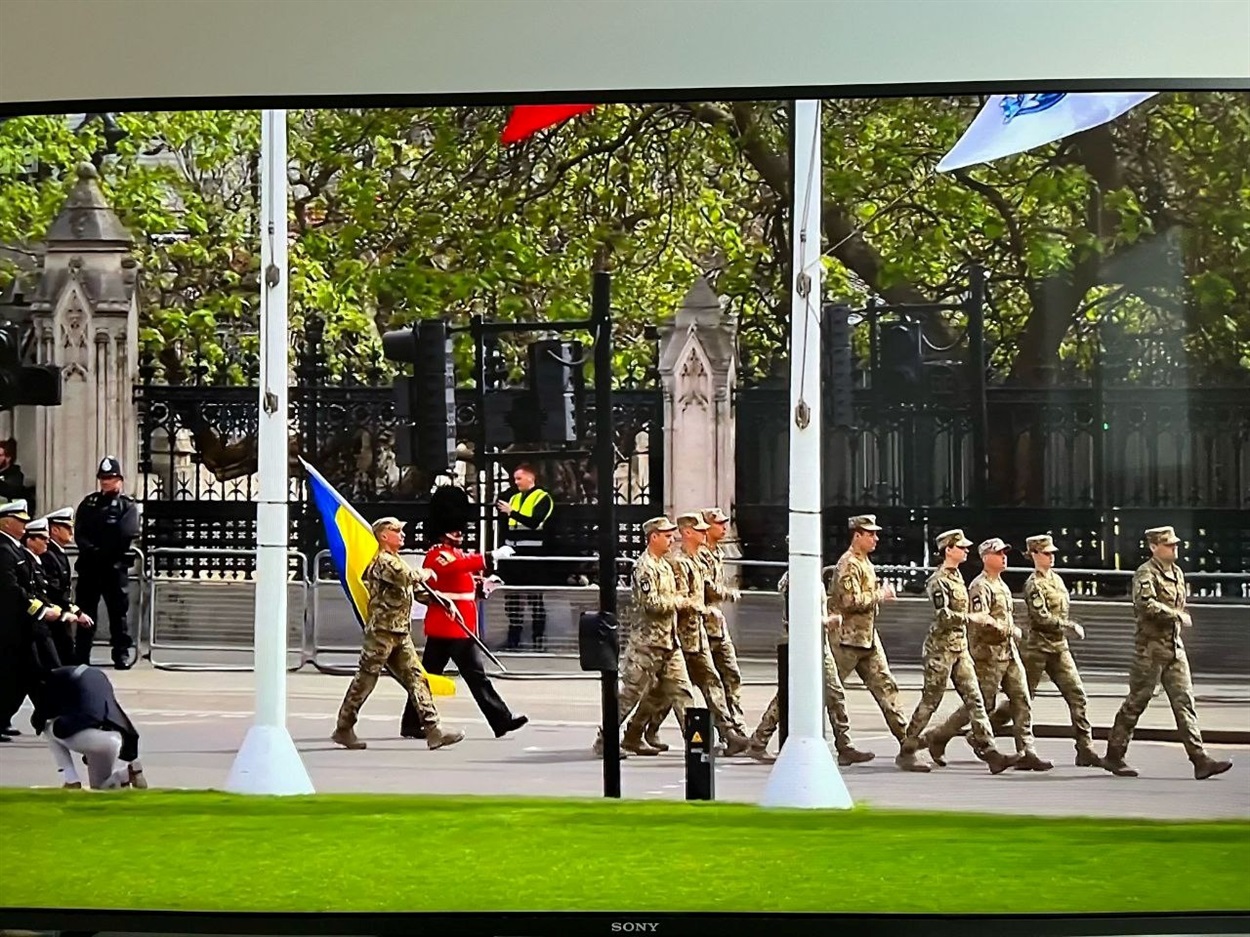 Українські військові на параді в Лондоні