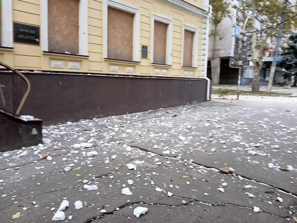 Літературний музей у Херсоні після обстрілу 18 жовтня 2025 року