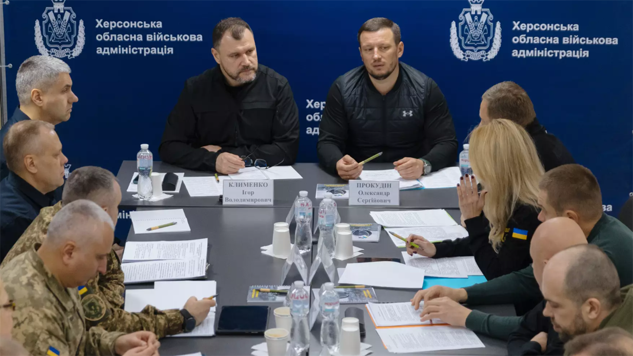 Ігор Клименко на нараді на Херсонщині