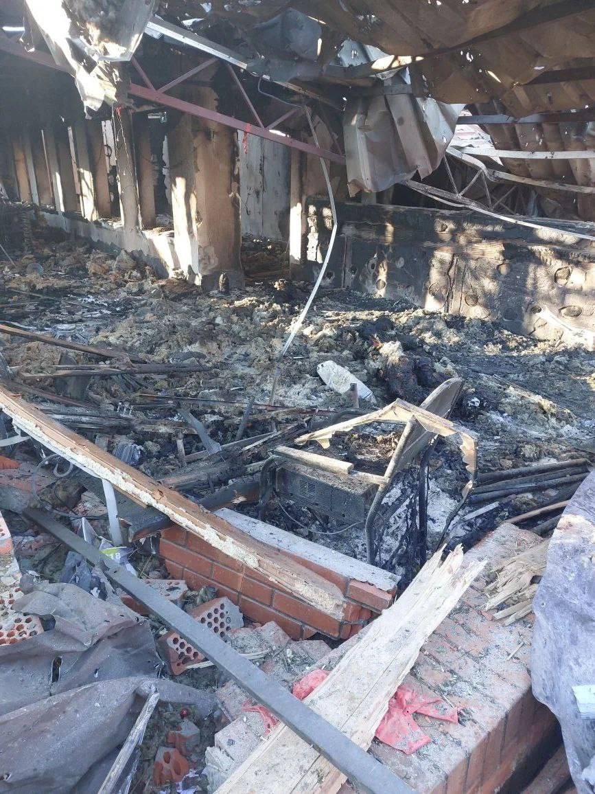 Руїни ресторану в Хорлах, 1 січня 2026 року