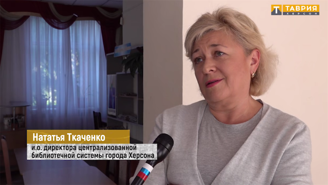 Наталя Ткаченко під час окупації Херсона, 2022 рік
